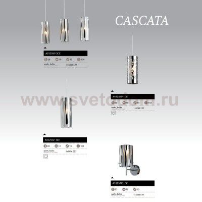 Светильник подвесной Arte lamp A9329SP-3CC Cascata