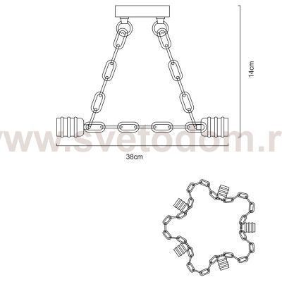 Люстра потолочная Arte Lamp A9344PL-5BK
