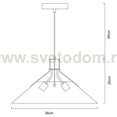 Светильник подвесной Arte Lamp A9347SP-3BK STARK