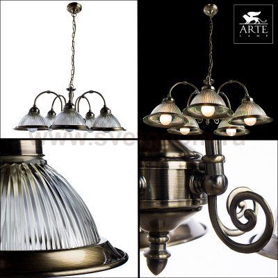 Люстра Arte Lamp A9366LM-5AB American Diner
