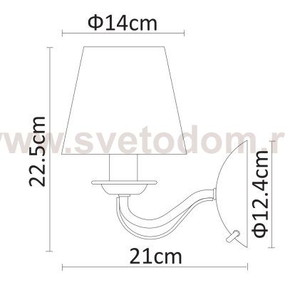 Светильник бра Arte Lamp A9368AP-1AB FELICIA