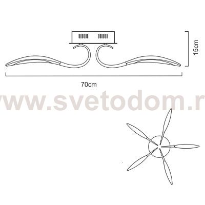 Светильник потолочный Arte lamp A9442PL-5WH MATTINO