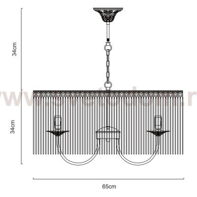 Светильник подвесной Arte lamp A9446SP-6WG SUSANNA