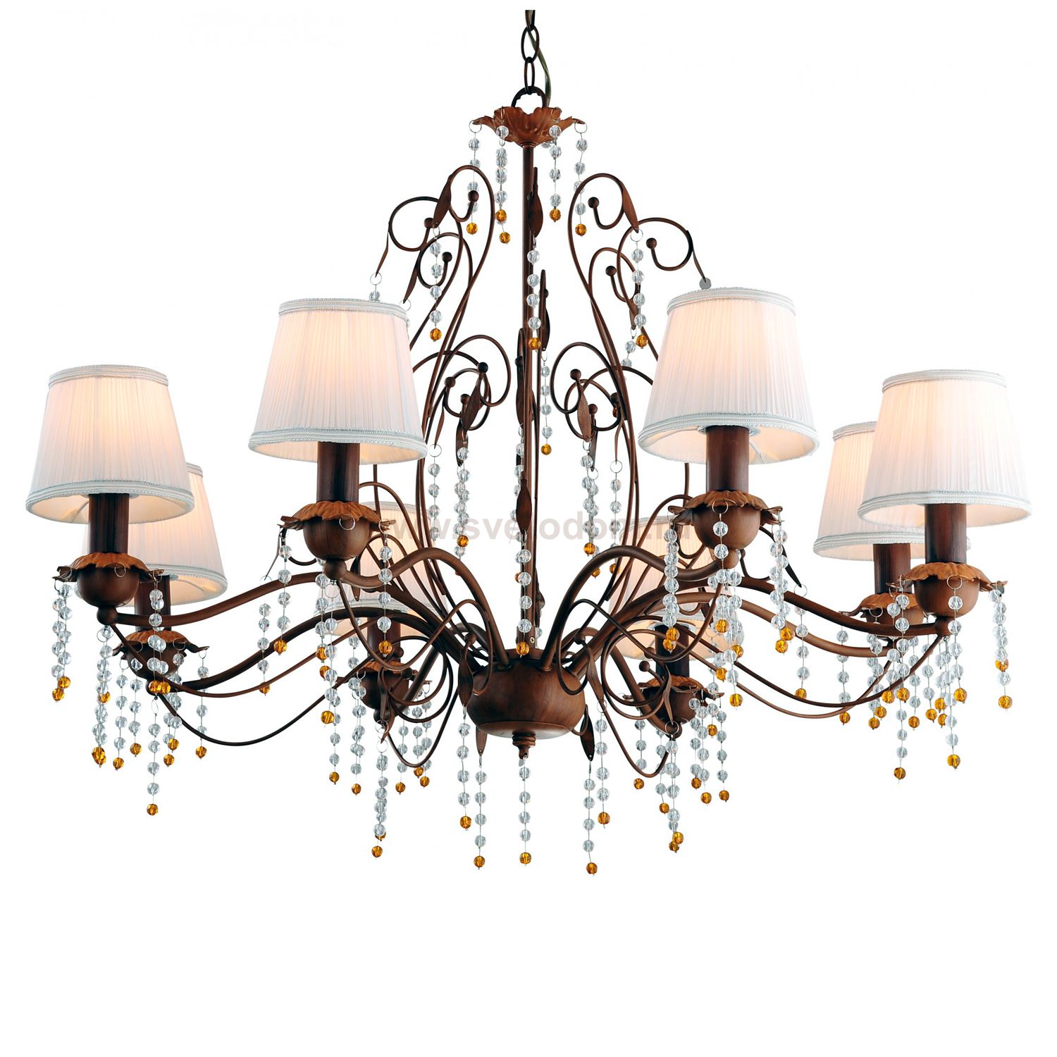 Люстра с абажурами Arte lamp A9468LM-8BR Medici