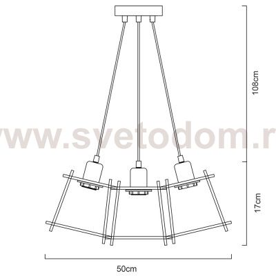 Светильник подвесной Arte lamp A9469SP-5BK CONWAY