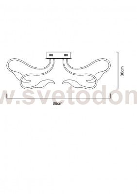 Люстра диодная Arte Lamp A9475PL-9WH