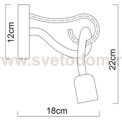 Светильник бра Arte Lamp A9477AP-1WG NODO