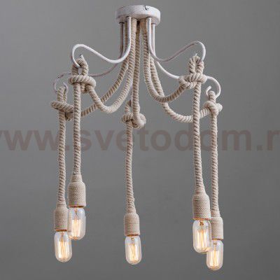 Люстра с канатами Arte Lamp A9477PL-5WG NODO