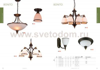 Светильник потолочный Arte lamp A9518PL-2BA Bonito