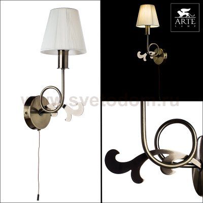 Светильник настенный Arte lamp A9531AP-1AB LIZZY