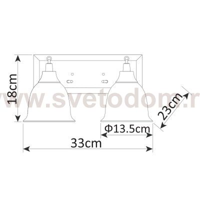 Светильник настенный Arte lamp A9557AP-2BG Campana