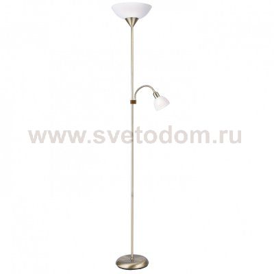 Торшер с подсветкой для чтения Arte lamp A9569PN-2AB Duetto