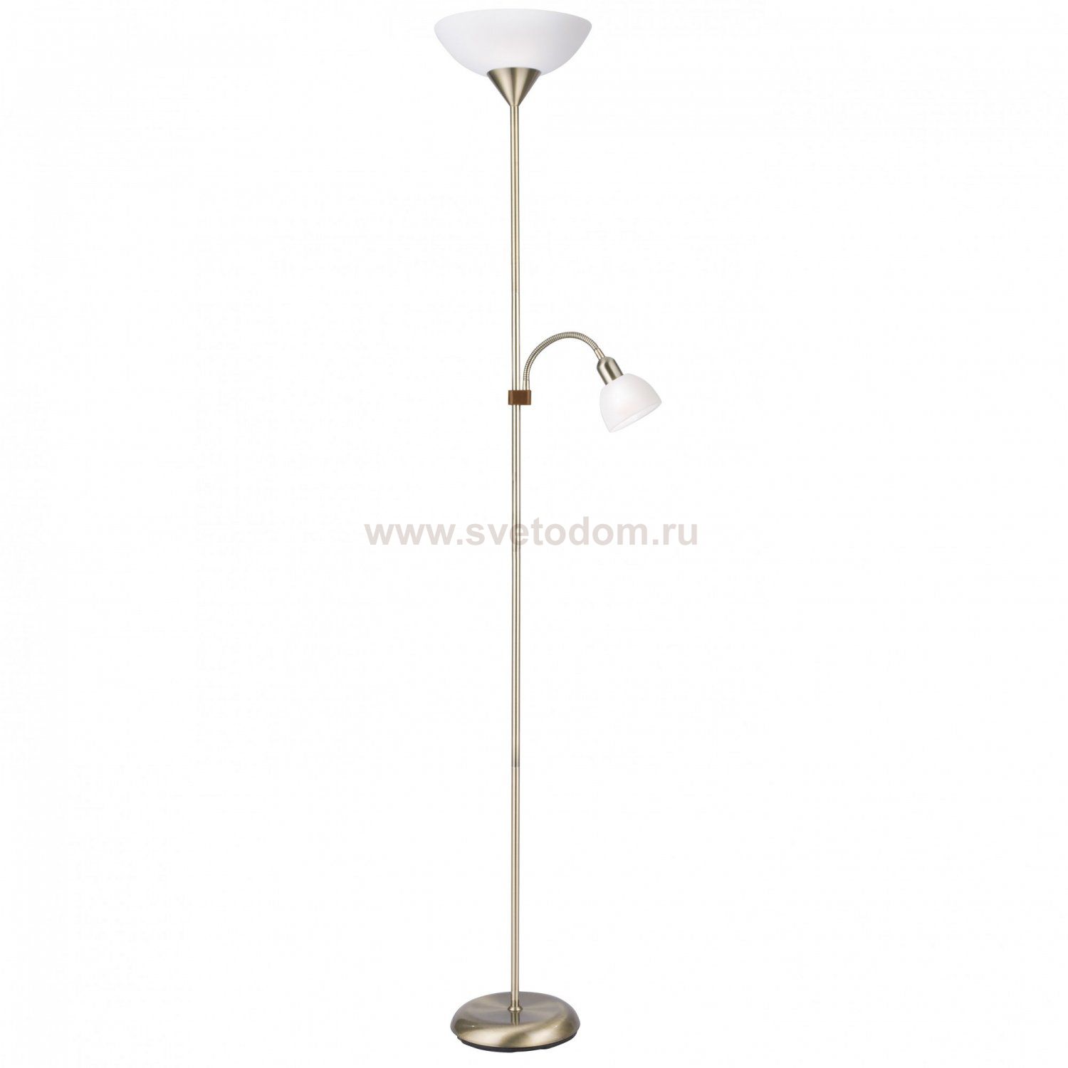 Торшер с подсветкой для чтения Arte lamp A9569PN-2AB Duetto