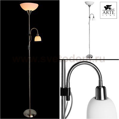 Торшер Arte lamp A9569PN-2SS Duetto