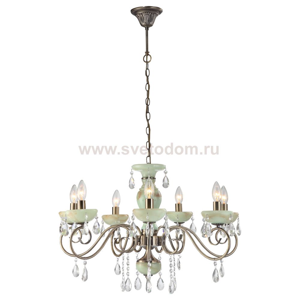 Светильник подвесной Arte lamp A9592LM-7AB ONYX GREEN