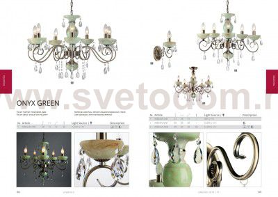 Светильник подвесной Arte lamp A9592LM-5AB ONYX GREEN