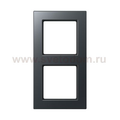 JUNG A сreation Антрацит матовый Рамка 2-я (AC582BFANM)