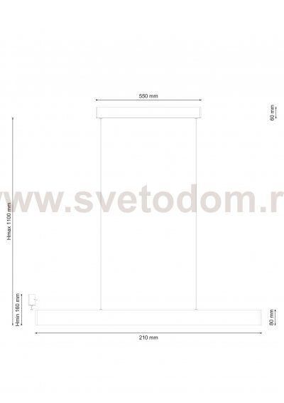 Lucia Tucci AERO 206.30 nero LED Светильник