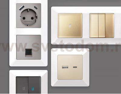 Рамка ALFA Line (Белый глянец) 3-ая AF110103 Ambrella Volt