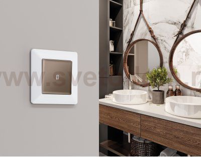 Рамка ALFA Line (Белый матовый) 5-ая AF110125 Ambrella Volt