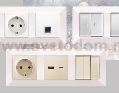 Рамка ALFA Line (Жемчуг) 3-ая AF110203 Ambrella Volt