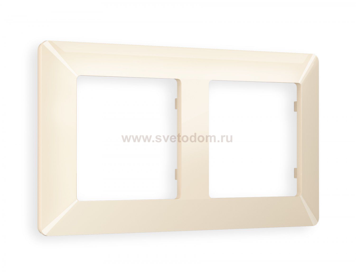 Рамка ALFA Line (Бежевый глянец) 2-ая AF110302 Ambrella Volt