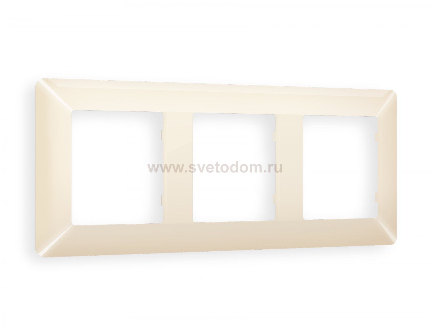Рамка ALFA Line (Бежевый глянец) 3-ая AF110303 Ambrella Volt