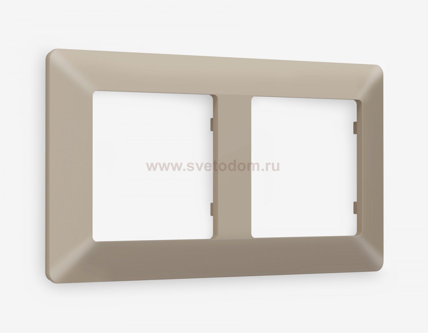 Рамка ALFA Line (Серо-бежевый матовый) 2-ая AF110362 Ambrella Volt