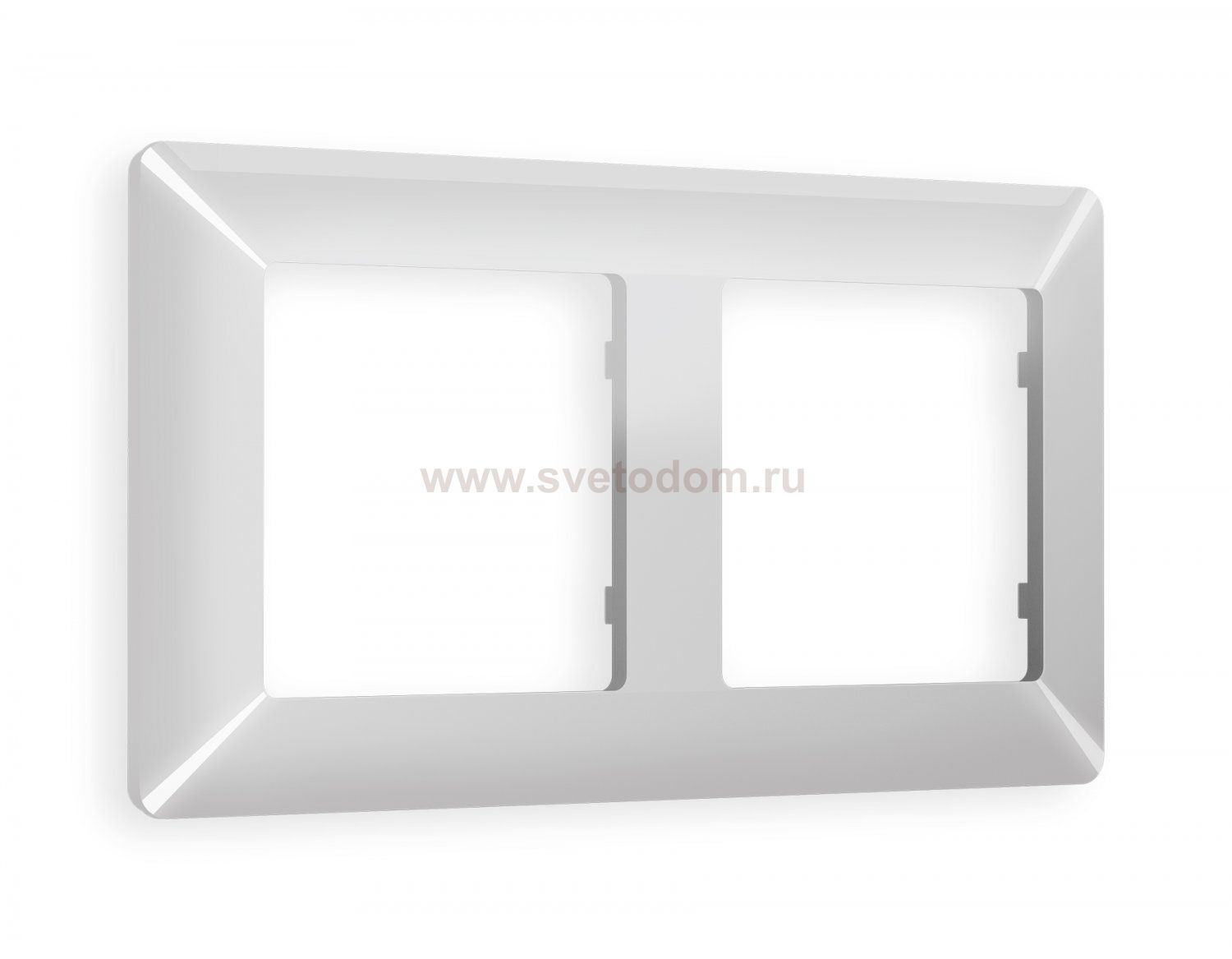 Рамка ALFA Line (Серебро глянец) 2-ая AF110402 Ambrella Volt