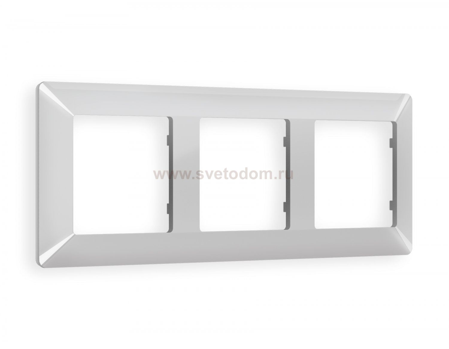 Рамка ALFA Line (Серебро глянец) 3-ая AF110403 Ambrella Volt