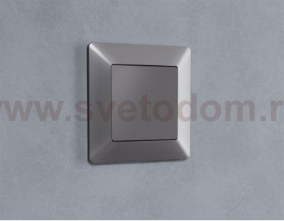 Рамка ALFA Line (Сталь матовый) 1-ая AF110501 Ambrella Volt