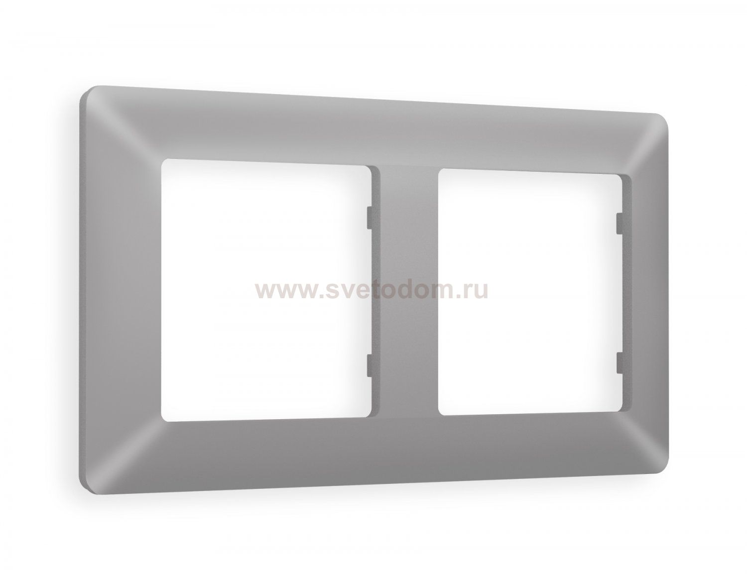 Рамка ALFA Line (Сталь матовый) 2-ая AF110502 Ambrella Volt