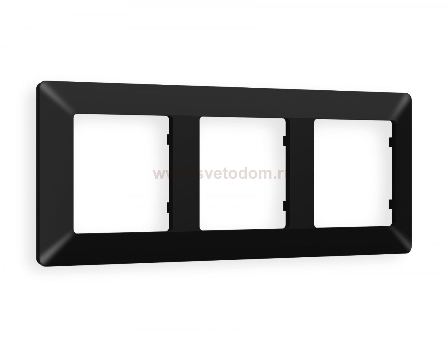 Рамка ALFA Line (Черный матовый) 3-ая AF110703 Ambrella Volt