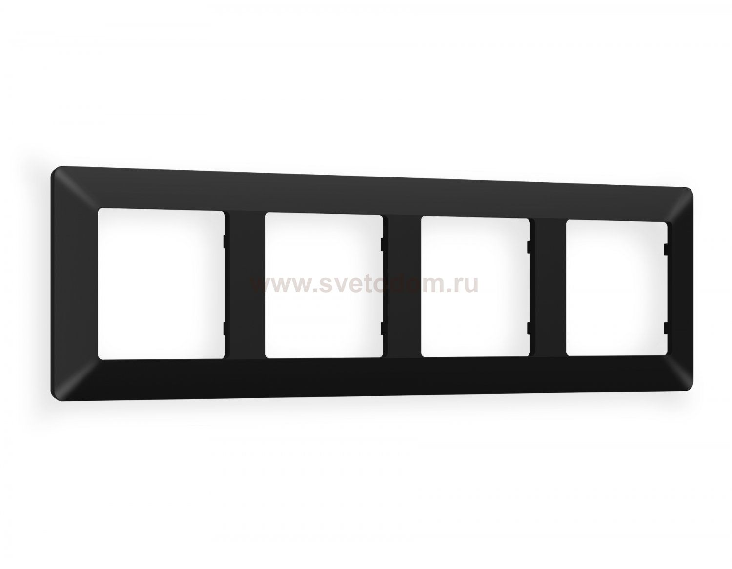 Рамка ALFA Line (Черный матовый) 4-ая AF110704 Ambrella Volt