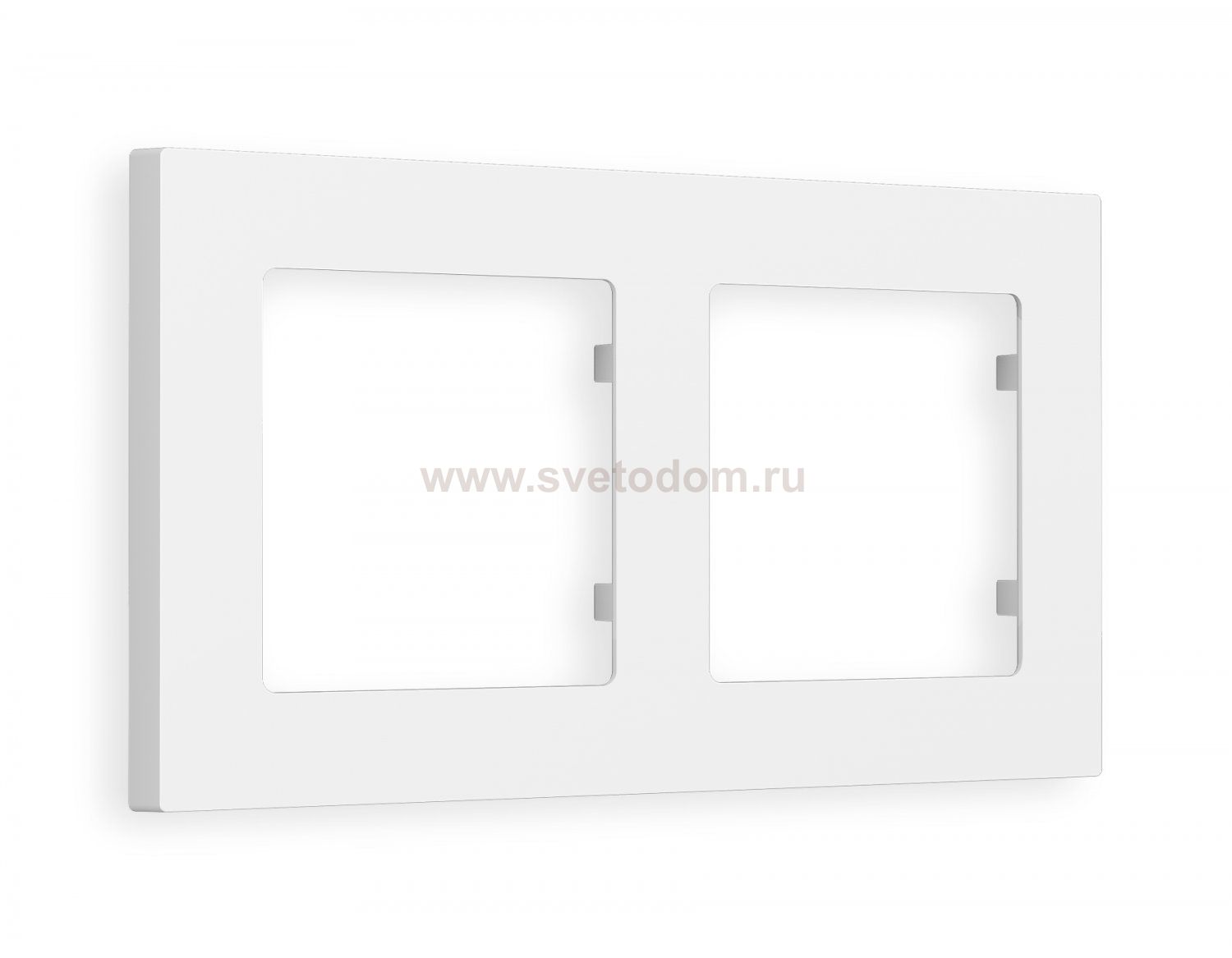 Рамка ALFA Techno (Белый матовый) 2-ая AF220122 Ambrella Volt