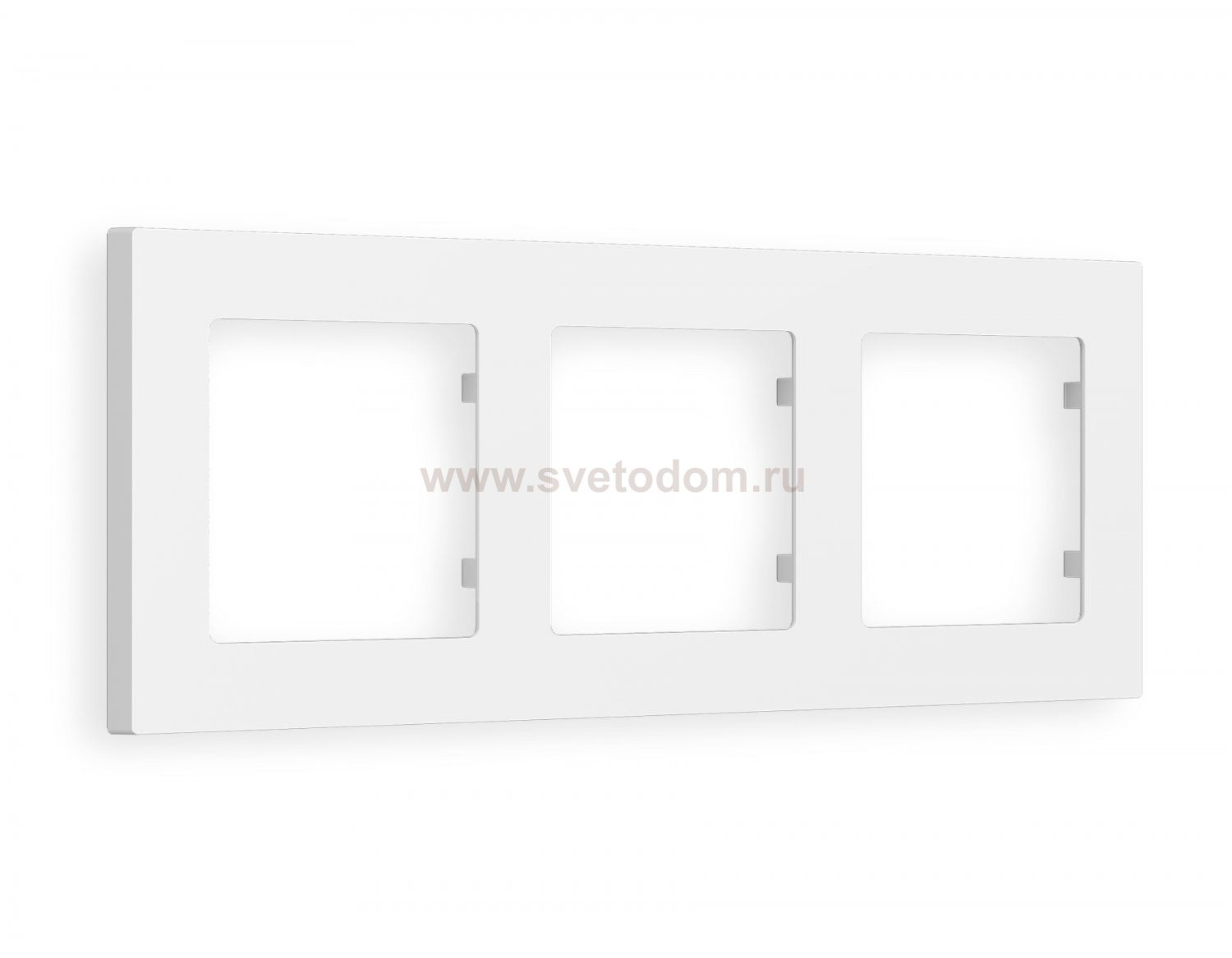 Рамка ALFA Techno (Белый матовый) 3-ая AF220123 Ambrella Volt