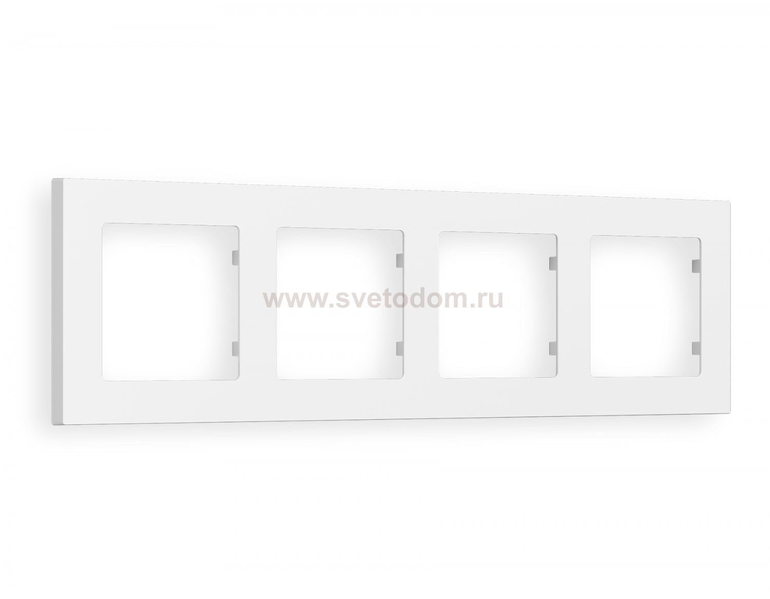 Рамка ALFA Techno (Белый матовый) 4-ая AF220124 Ambrella Volt