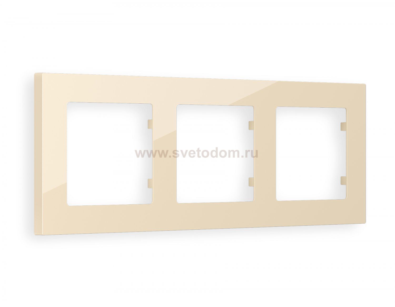 Рамка ALFA Techno (Бежевый глянец) 3-ая AF220303 Ambrella Volt