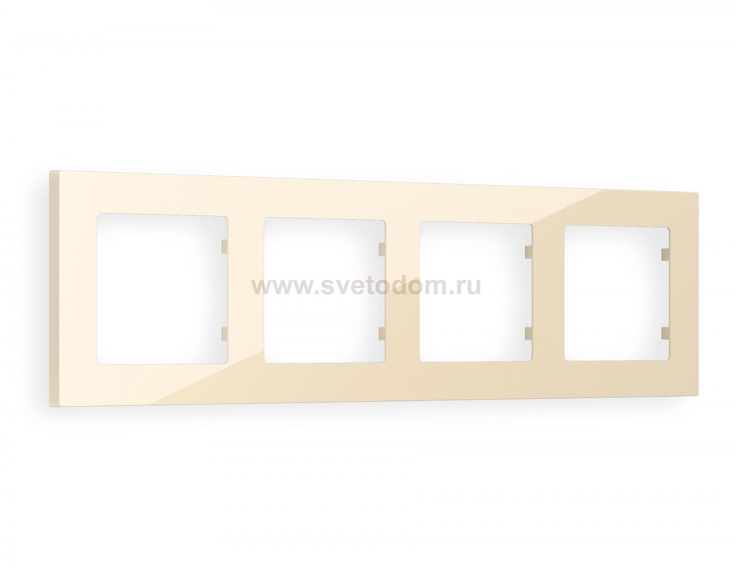 Рамка ALFA Techno (Бежевый глянец) 4-ая AF220304 Ambrella Volt