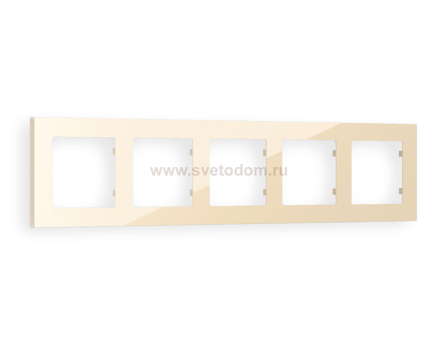 Рамка ALFA Techno (Бежевый глянец) 5-ая AF220305 Ambrella Volt