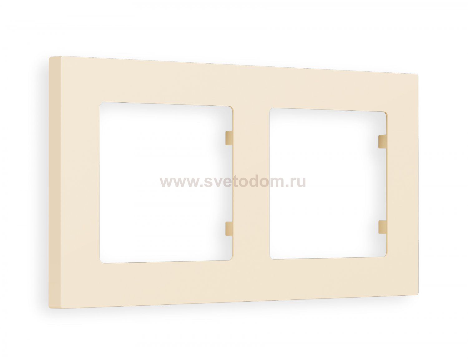 Рамка ALFA Techno (Бежевый матовый) 2-ая AF220332 Ambrella Volt