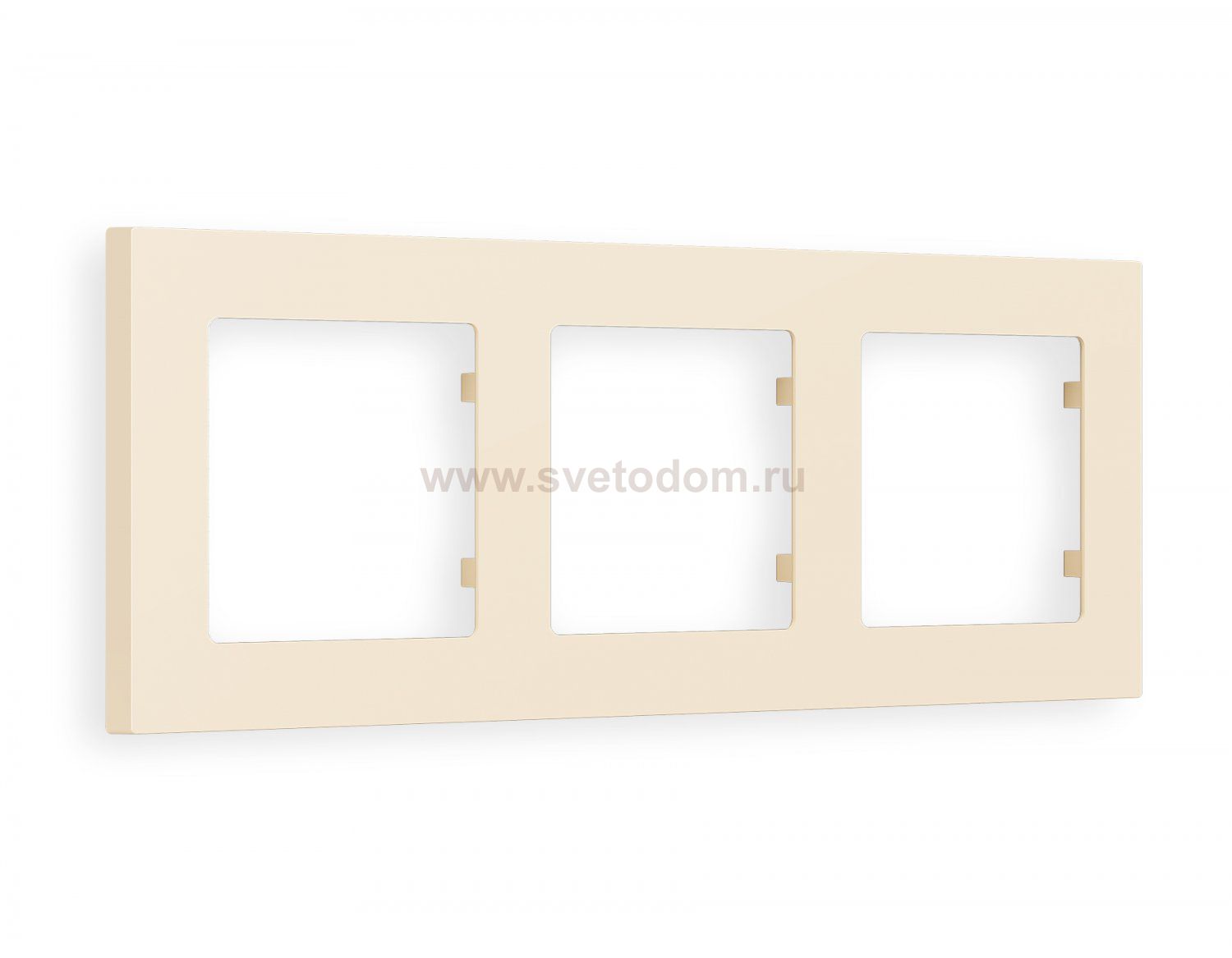 Рамка ALFA Techno (Бежевый матовый) 3-ая AF220333 Ambrella Volt