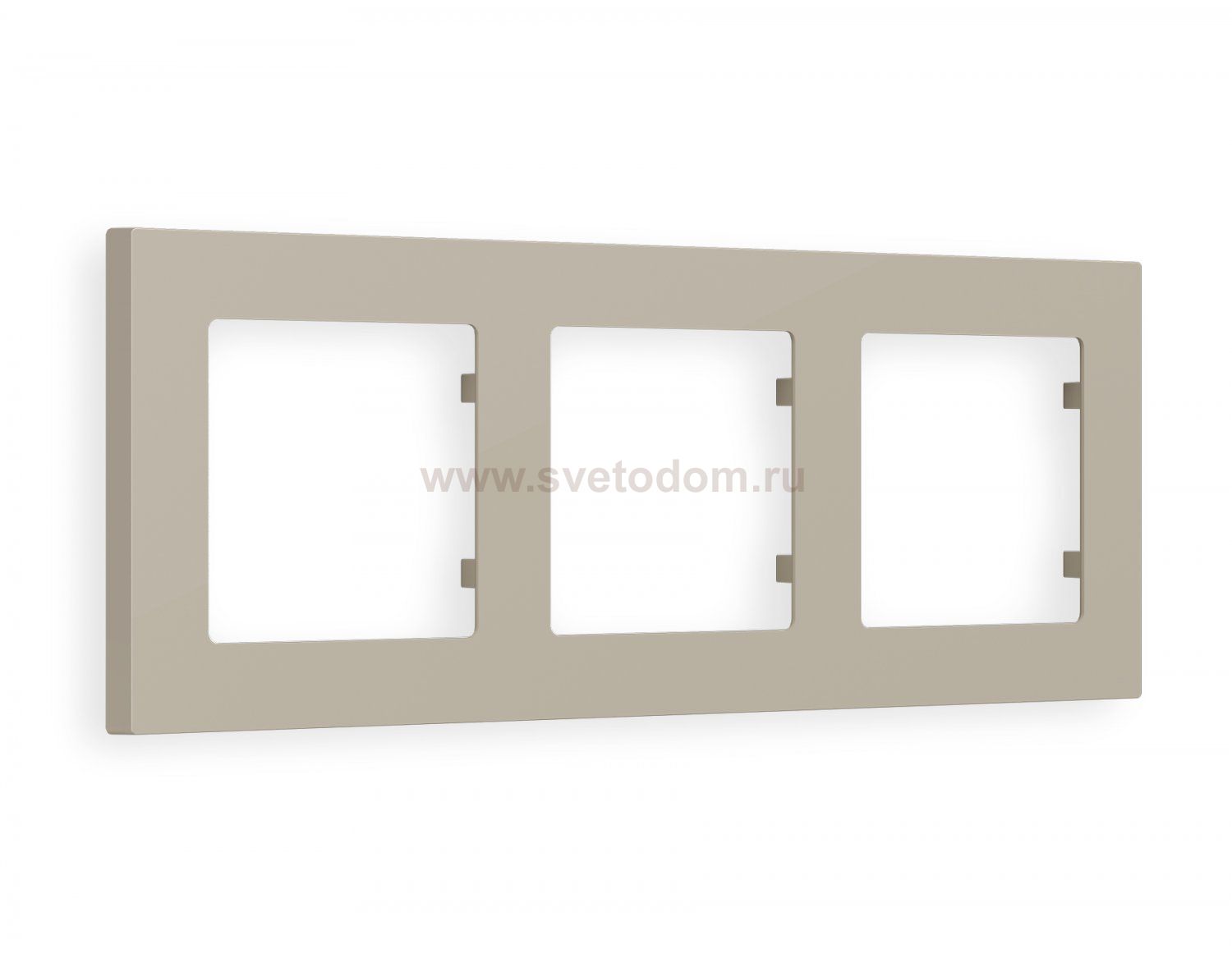 Рамка ALFA Techno (Серо-бежевый матовый) 3-ая AF220363 Ambrella Volt