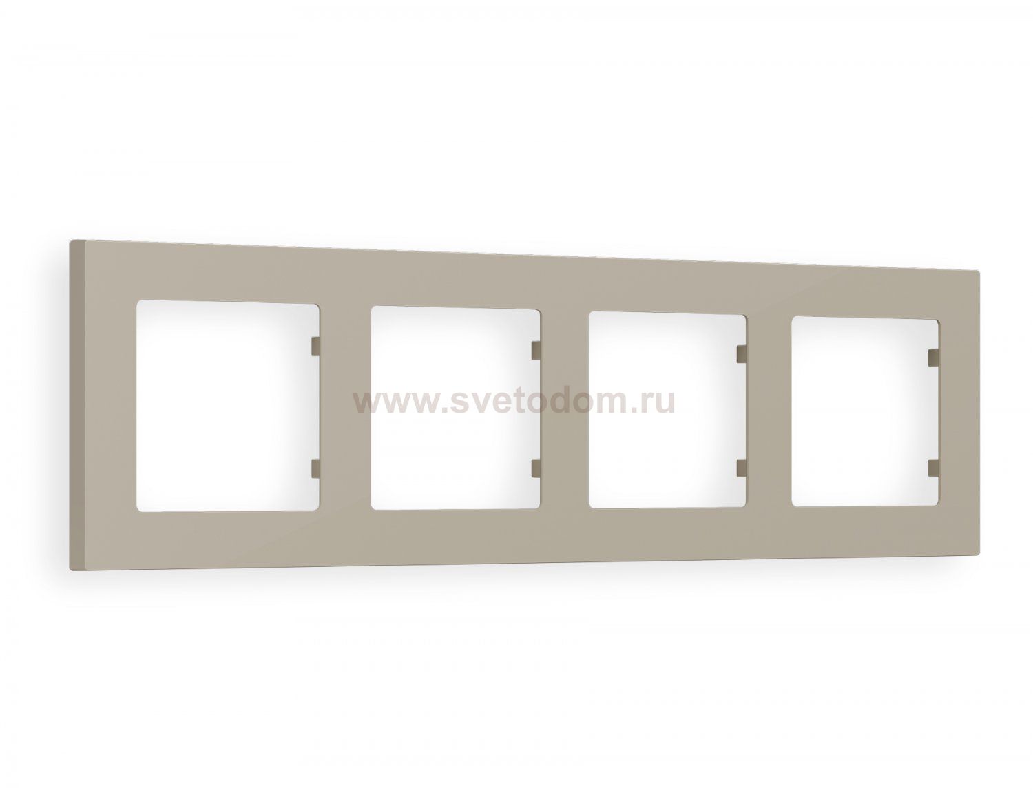 Рамка ALFA Techno (Серо-бежевый матовый) 4-ая AF220364 Ambrella Volt