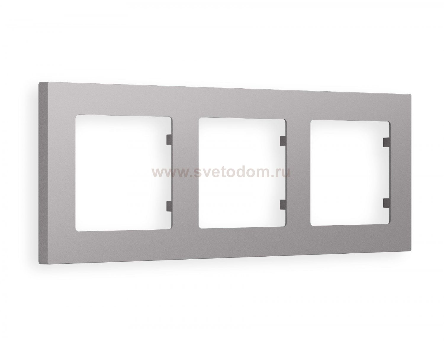 Рамка ALFA Techno (Сталь матовый) 3-ая AF220503 Ambrella Volt