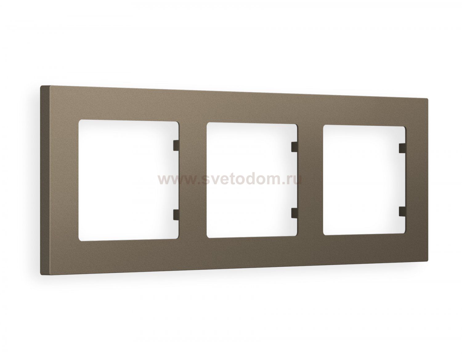 Рамка ALFA Techno (Темная бронза матовый) 3-ая AF220633 Ambrella Volt