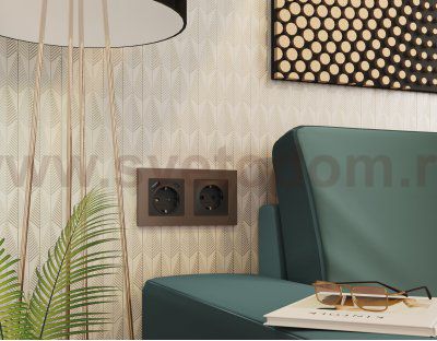 Рамка ALFA Techno (Темная бронза матовый) 3-ая AF220633 Ambrella Volt