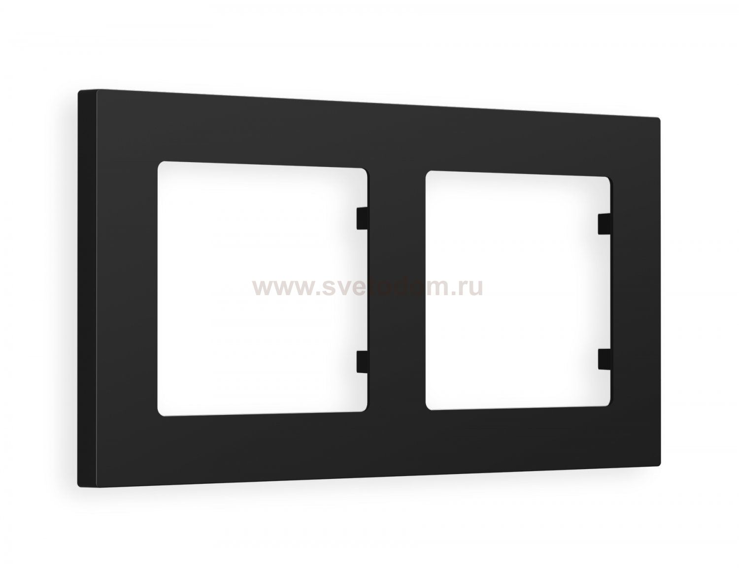 Рамка ALFA Techno (Черный матовый) 2-ая AF220702 Ambrella Volt