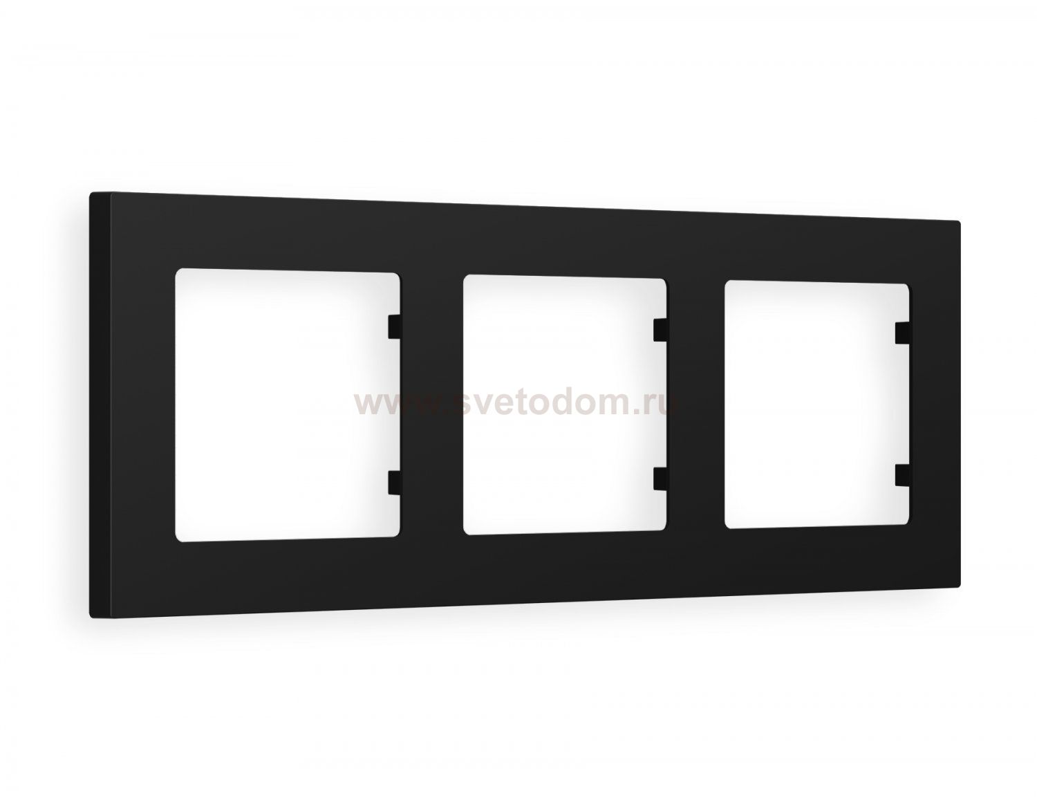 Рамка ALFA Techno (Черный матовый) 3-ая AF220703 Ambrella Volt