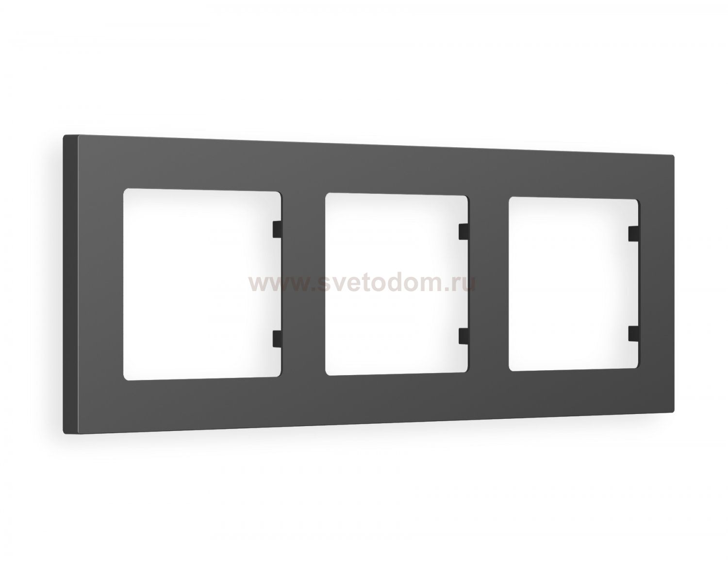 Рамка ALFA Techno (Графит Мягкое касание) 3-ая AF220803 Ambrella Volt